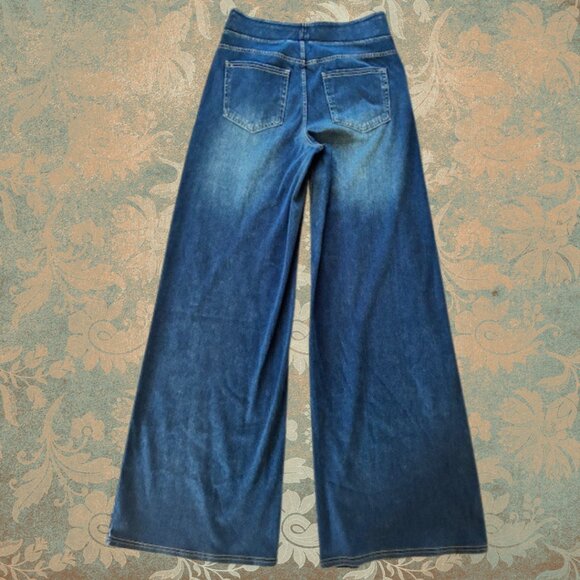 Halara Women's Elastic Waist Wide Leg Jeans Size M - Picture 3 of 8